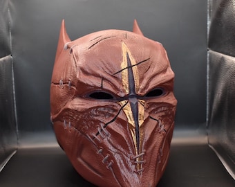 Casco de justiciero pintado a mano – Máscara de cosplay impresa en 3D