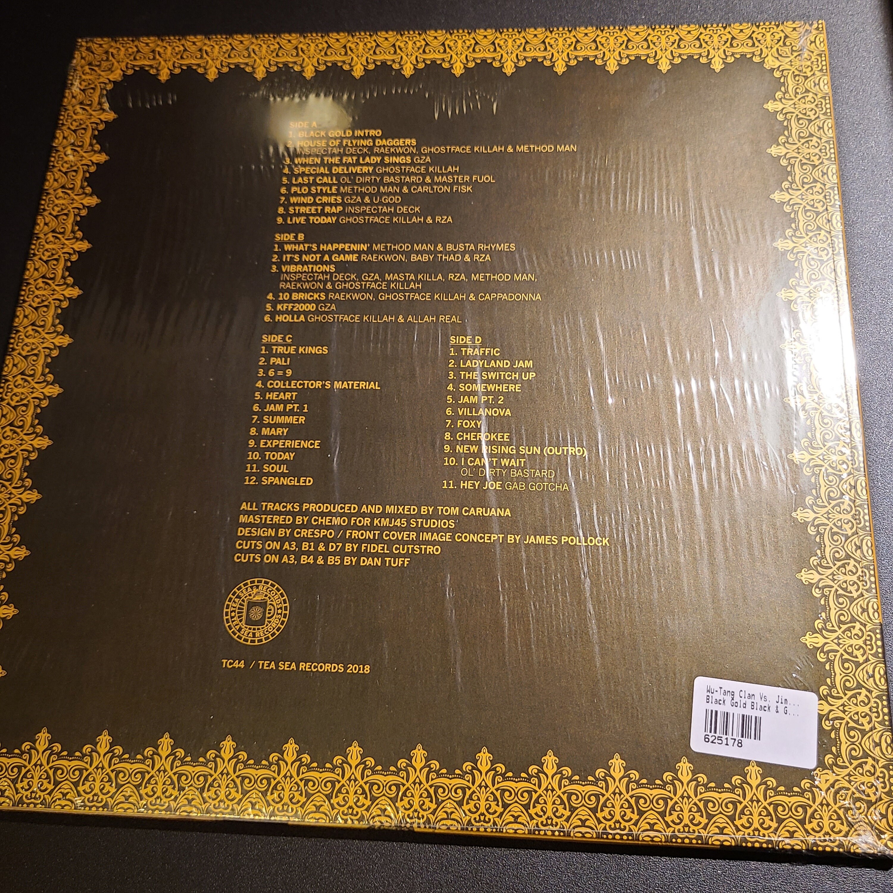 新品Wu-Tang Vs Jimi Hendrix/Black Gold 2LP Tom Caruana Presents Wu Tang And Jimi Hendrix – Black Gold