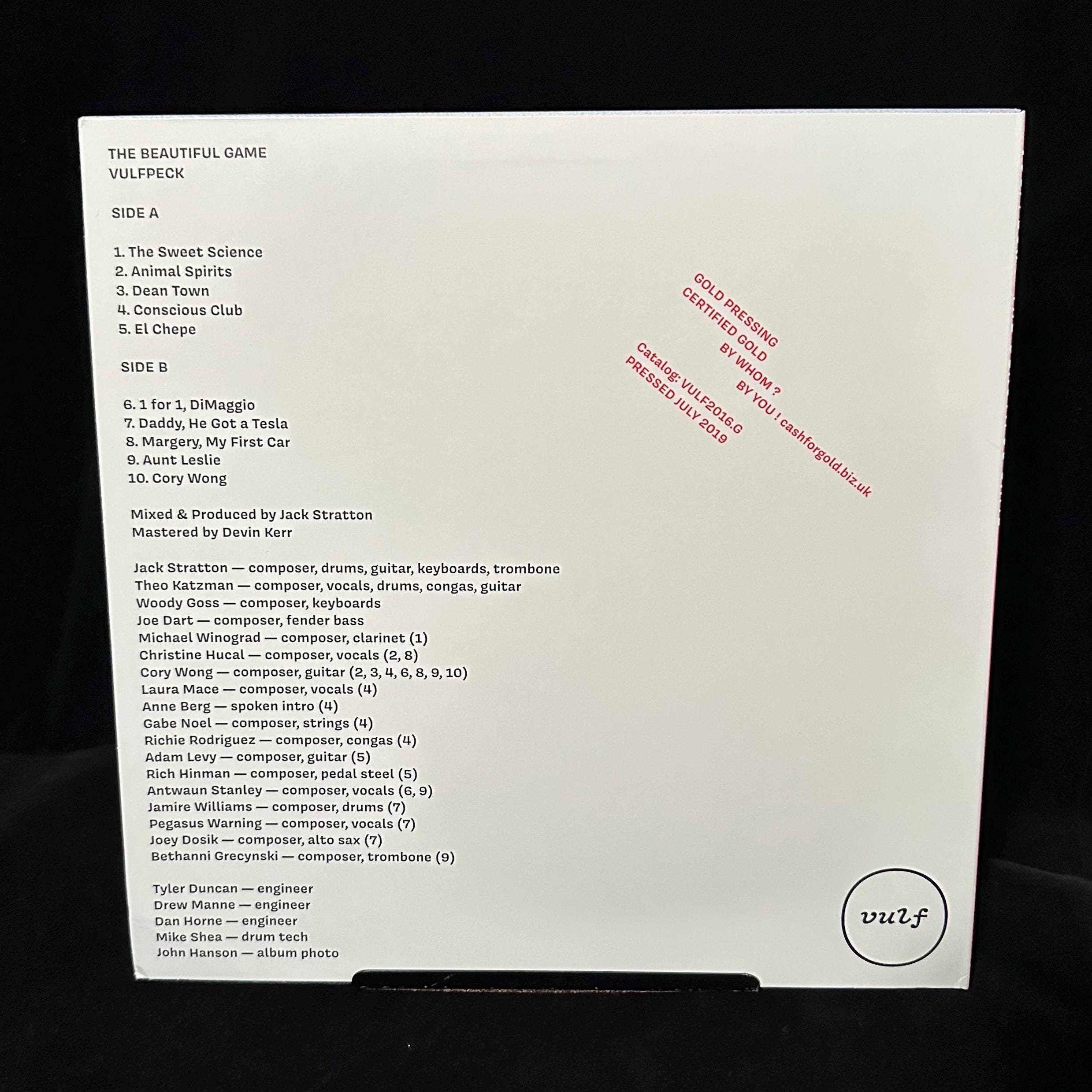 Vulfpeck - the Beautiful Game Gold Vinyl LP RARE NM - Etsy