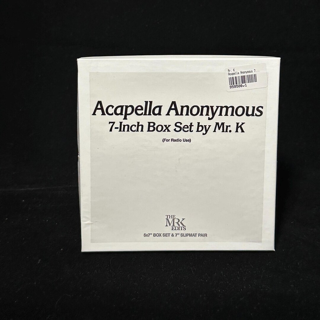 レコード Mr. K Acapella Anonymous 7 inch box set