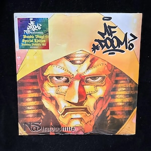 MF DOOM X Nas - Nastradoomus Vol. 1 & 2 Red and White Vinyl LP