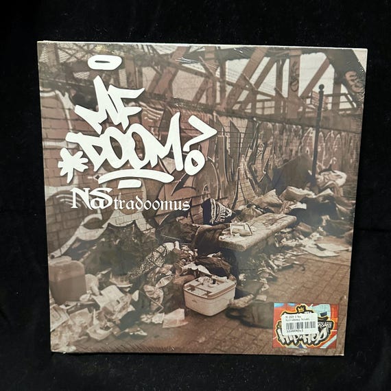 MF DOOM X Nas - Nastradoomus Vol. 1 & 2 Red and White Vinyl LP