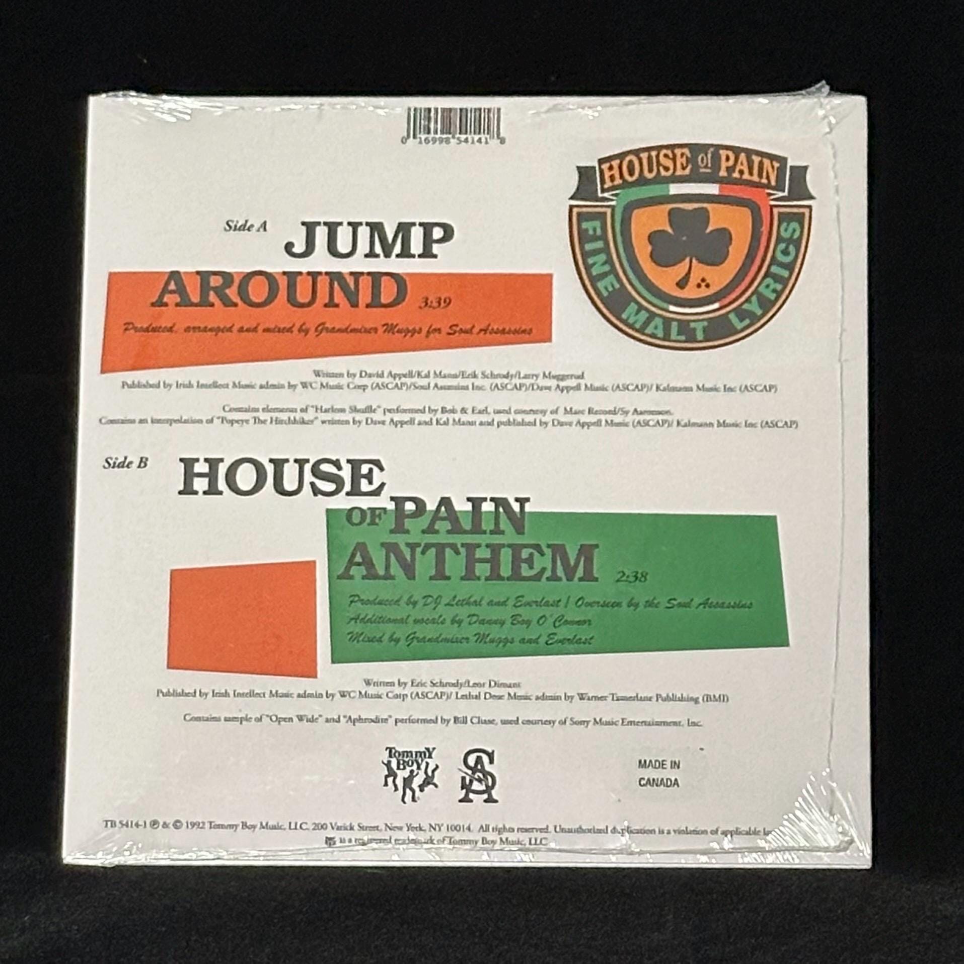 【7インチ】House of Pain / Jump Around House of Pain - Jump Around / House of Pain Anthem Vinyl (7