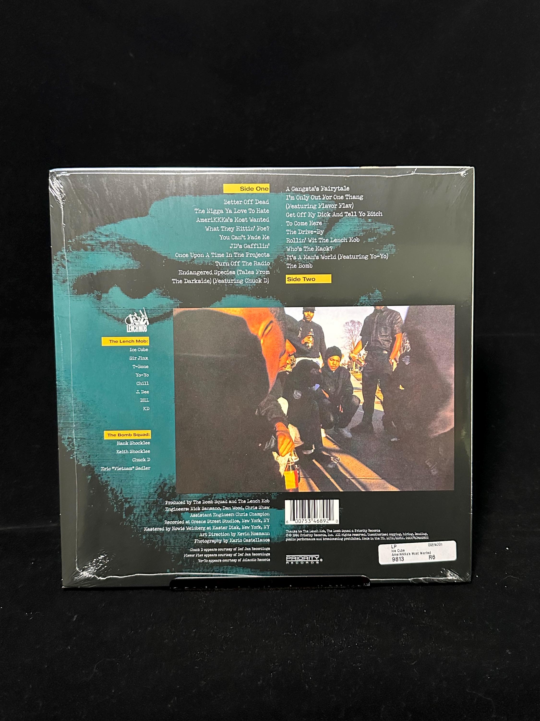 Ice Cube - Amerikkka's Most Wanted Black Vinyl LP RARE NEW! - Etsy