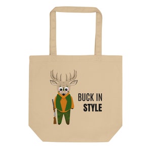 Cartoon Deer Logo Eco Tote Bag-Several designs to choose from