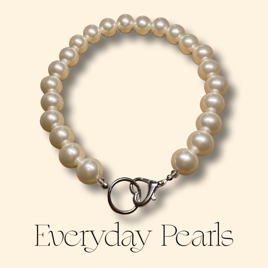 PEARL DOG NECKLACE With Heart Clasp Pet Accessories Jewelry for Dogs