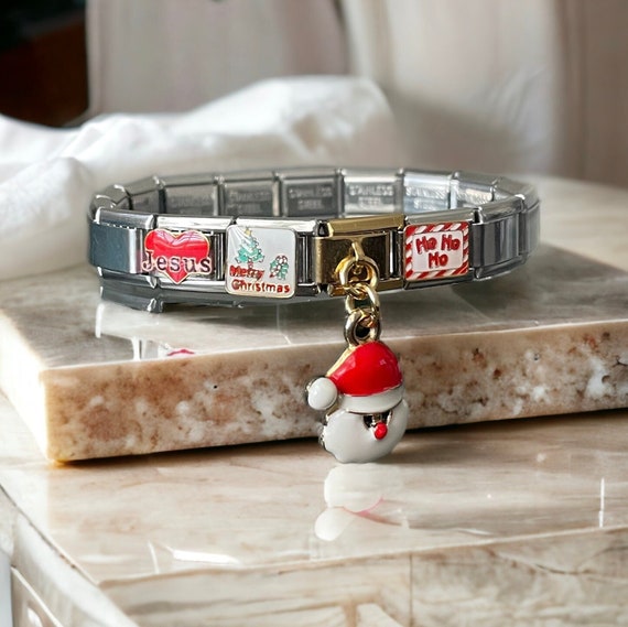 Christmas 9mm Italian Charm Bracelet