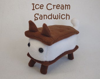 Ice Cream Sandwich Cat Plushie!