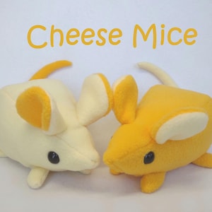 Cheese Mouse/Rat Plush! Made to Order, goofy little fella (cheesey if you will) Bean Bag Belly + Bean Bag tail = optimal dining experience