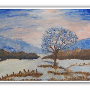 Winter Wall Art - painting on canvas