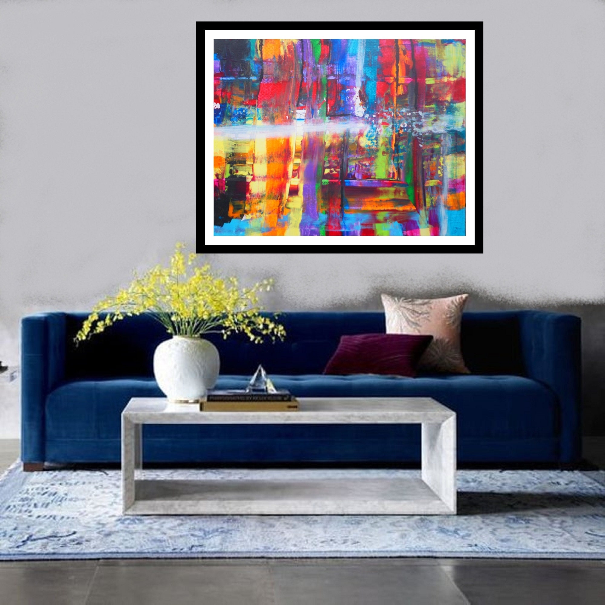 Abstract Painting and Found Objects Art an Original Artwork - Etsy