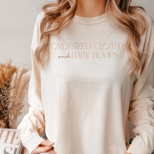 Comfort Colors Pregnant Shirt | Pregnancy Announcement | Maternity T-shirt | Gift For Expecting Mama | Pregnant Shirt | Baby Bump Shirt