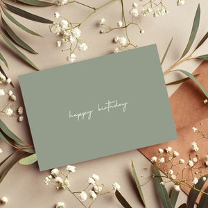 Carte de joyeux anniversaire imprimable | Carte de joyeux anniversaire numérique | Carte de voeux 7x5 | Carte de joyeux anniversaire moderne | Carte de joyeux anniversaire simple