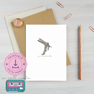 Scheda medica stampabile 5x7, download digitale e stampa, OBGYN, speculum, ringraziamento medico
