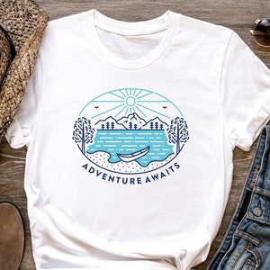 Adventure Awaits T-shirt Camping Shirt Adventure Lover Tee - Etsy