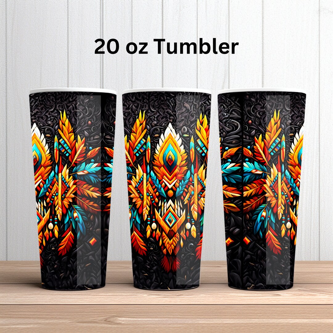 Native Art Tumbler, Beautiful Tumbler, Native Art Lover Gift, Birthday