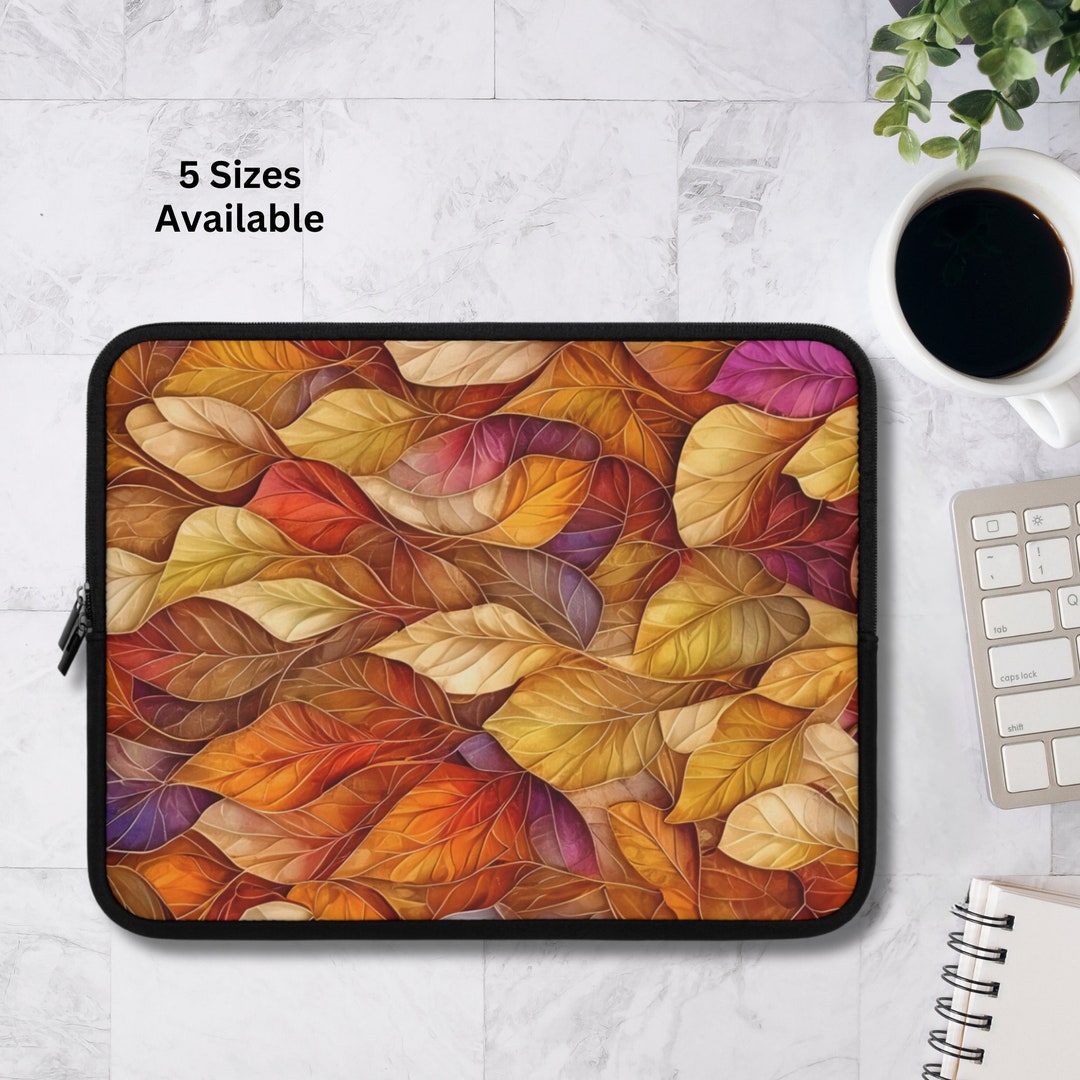 Golden Leaves Laptop and Tablet Sleeve Autumn Tablet Sleeve Etsy