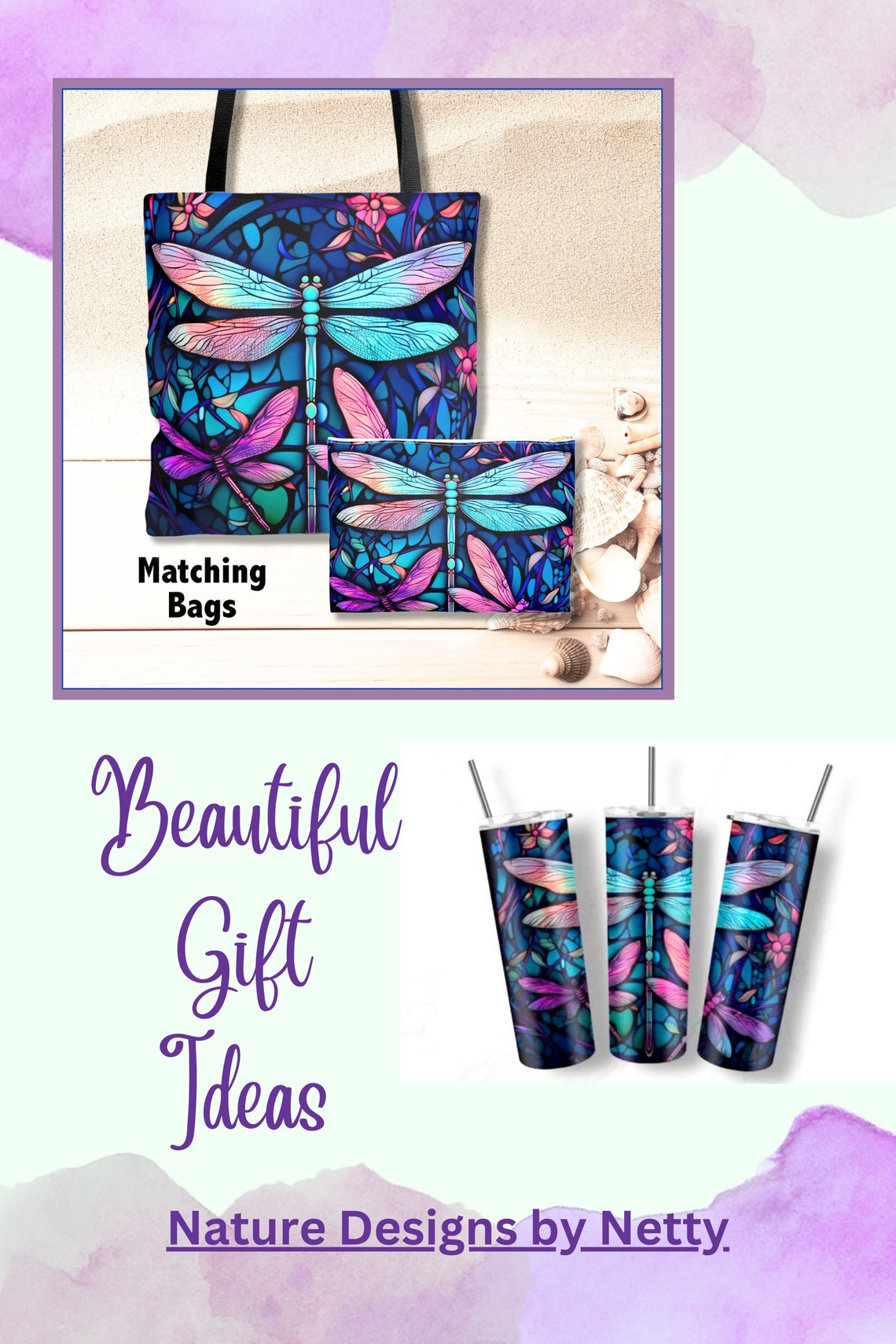 Dragonfly Glow Quilted Tote Bag NCU0NNT1955