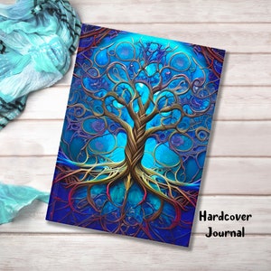 Tree of Life Journal, hardcover journal, journal lover gift, beautiful tree of life, spiritual notebook, gift for journal lover, journal