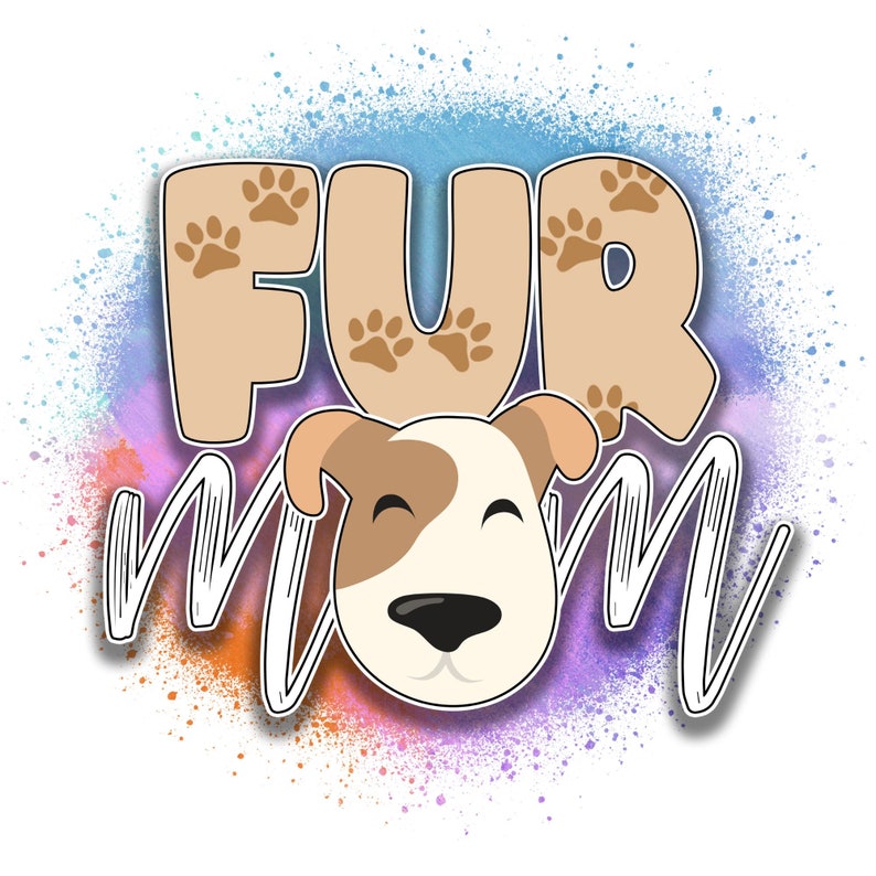 Fur Mom Short Sleeve V-neck Tee Fur Mama Shirt Mother's - Etsy