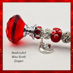 wine bottle stopper, beaded stopper, fun gift, wine accessories, gift for wine lover, bottle stopper, gift idea, wine gift, beautiful gift