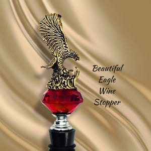 wine bottle stopper, eagle bird stopper, fun gift, wine accessories, gift for wine lover, wine stopper, gift idea, wine gift, beautiful gift