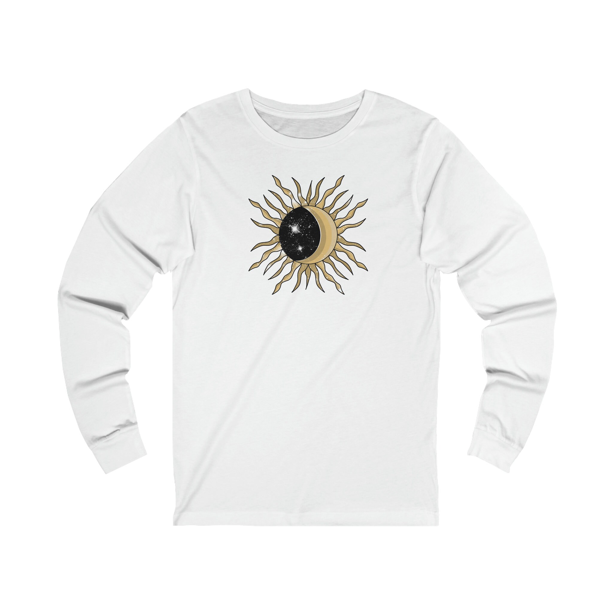 Sun Moon Long Sleeve T-shirt Celestial Shirt Magical - Etsy
