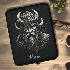 Viking Laptop and Tablet Sleeve, skol sleeve, stunning computer sleeve, sleeve gift, tablet sleeve, laptop sleeve, viking skol laptop sleeve
