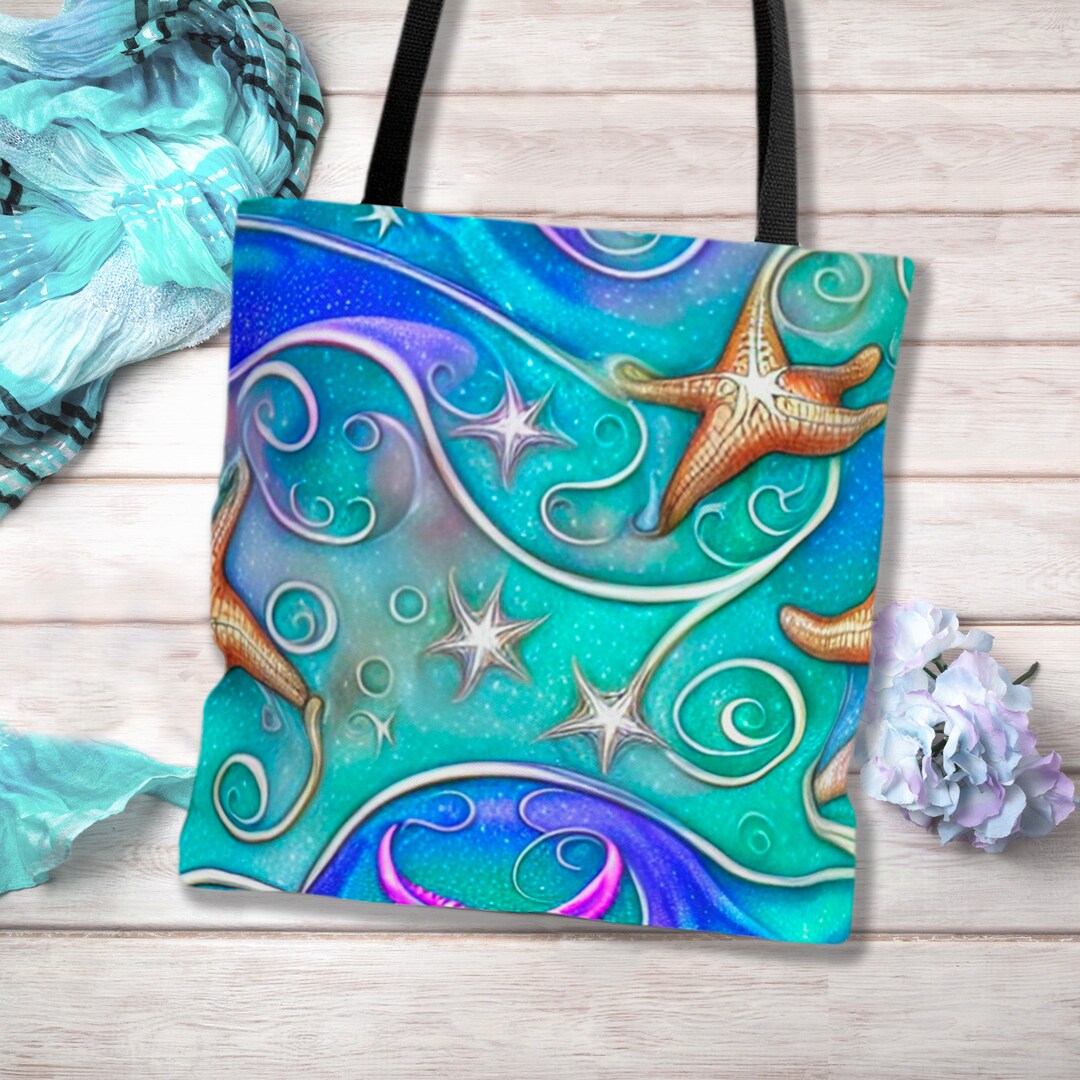 Star Fish Beaded Shoulder Bag