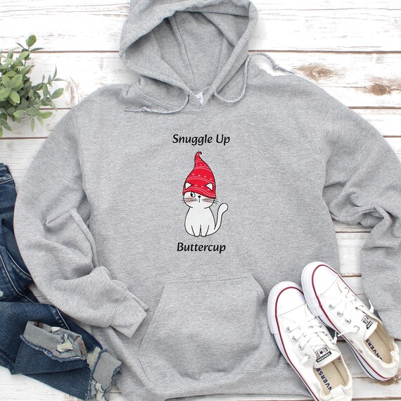 Snuggle up Hoodie Winter Hoodie Plus Size Winter Sweater Cat Lover Gift Funny Hoodie Colorful Hoodie Cute Hoodie Winter Cat Etsy