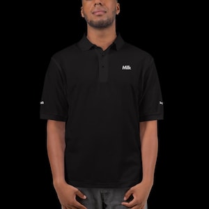 Polo premium brodé en 3 sens Milk par Damion