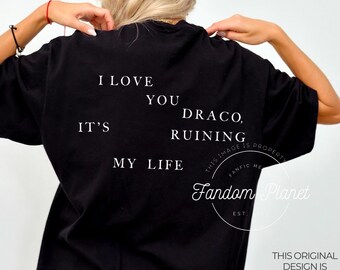「Ruining My Life」ドラコTシャツ、コンフォートカラーズ「Bookish Fandom」シャツ