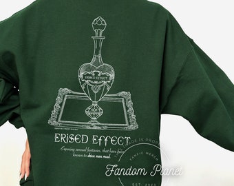 Sudadera con efecto Erised, cuello redondo inspirado en fanfics