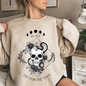 Dramione Era Crewneck, Dramione Crewneck, Magical sweatshirt, Vintage Draco Tee, HP Potter Universal Snake Apparel Top, Fanfic Lover