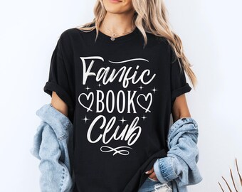 Maglietta Fanfic Book Club Comfort Colors, regalo per fandom