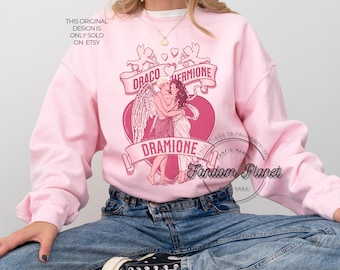Dramione Valentine's Day Crewneck, Bookish Fanfiction Gift