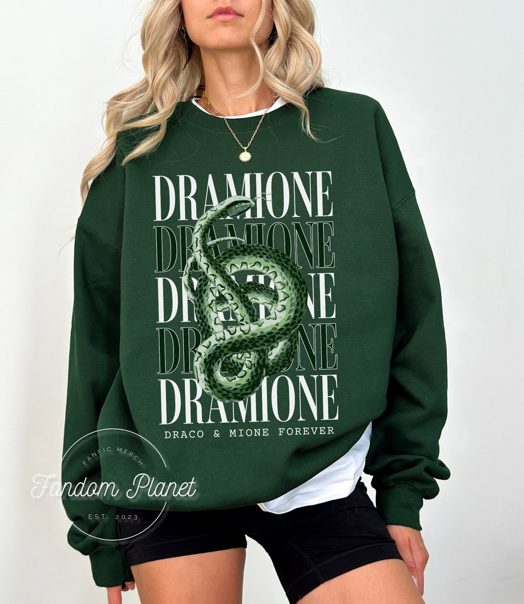 Dramione Repeat Crewneck, Felpa magica, Abbigliamento bookish