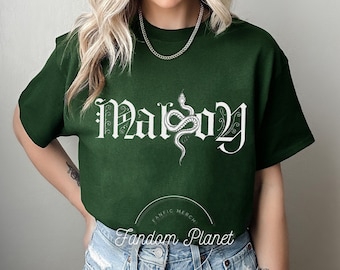 マルフォイの蛇Tシャツ：ドラコにインスパイアされた闇の魔術Tシャツ