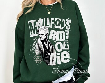 Malfoy Ride or Die Crewneck: Dramione Fandom Sweater
