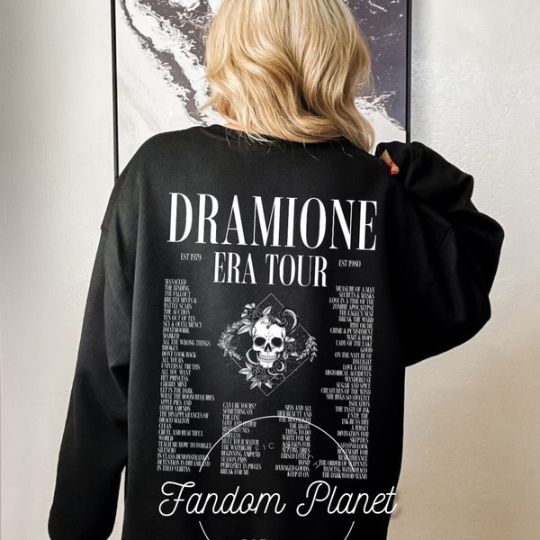 Dramione Tour Crewneck VOL1, Draco Crewneck,Manacled Hoodie,Bookish Pullover,Manor Sweater,Fanfiction gift,Manacled Merch,Fandom Gift