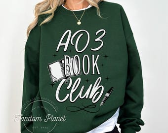 AO3 Book Club Crewneck: Fanfiction Fandom Gift