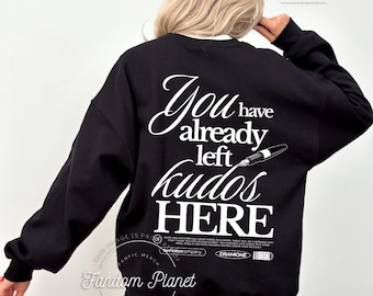 Kudos Sweatshirt, AO3 Fanfiction Fandom Gift