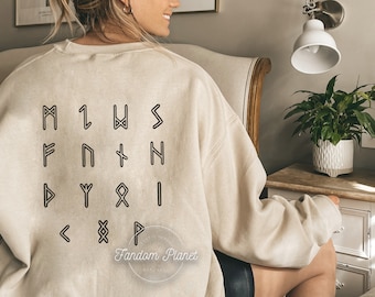 Manacled Sweatshirt: Draco Runes Crewneck, Bookish Fandom Gift