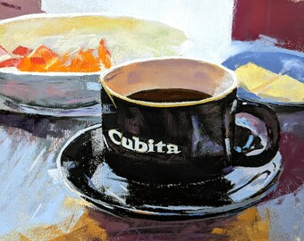 Cubita Giclee Druck von Pastell