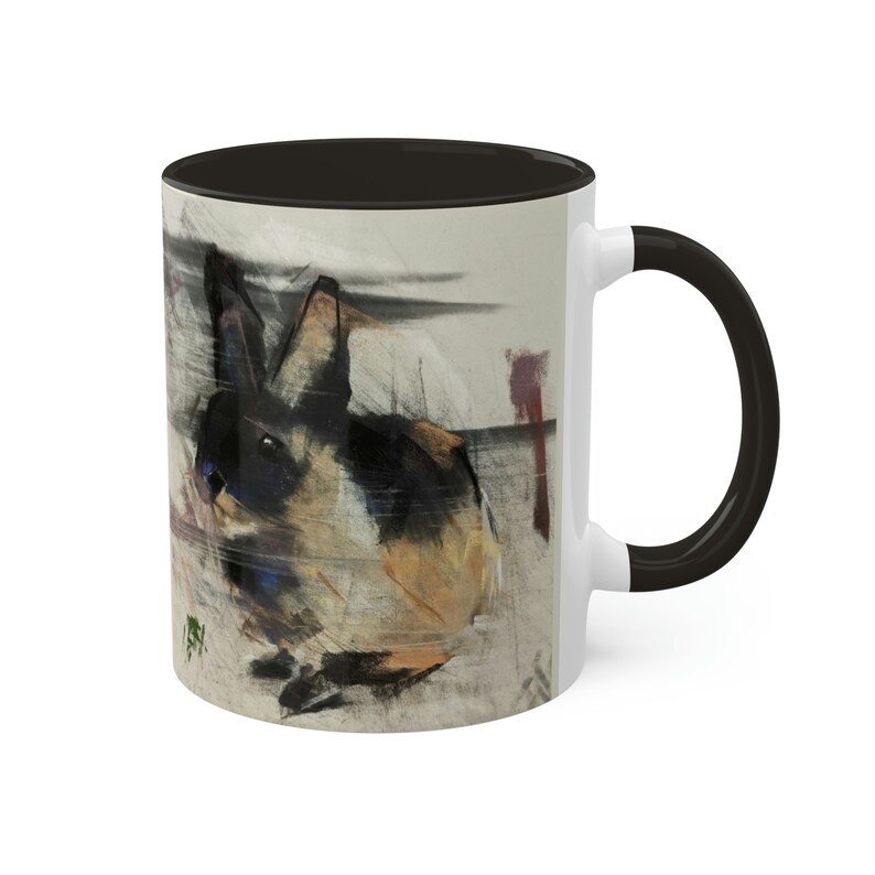 Hase Kaffeetasse - Süßer HasenBecher - Haustier Hasen Liebhaber Tasse - Hase Kaffeetasse - Pastell von John Sherry Bild 3