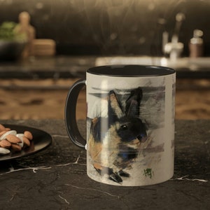 Hase Kaffeetasse - Süßer HasenBecher - Haustier Hasen Liebhaber Tasse - Hase Kaffeetasse - Pastell von John Sherry Bild 5