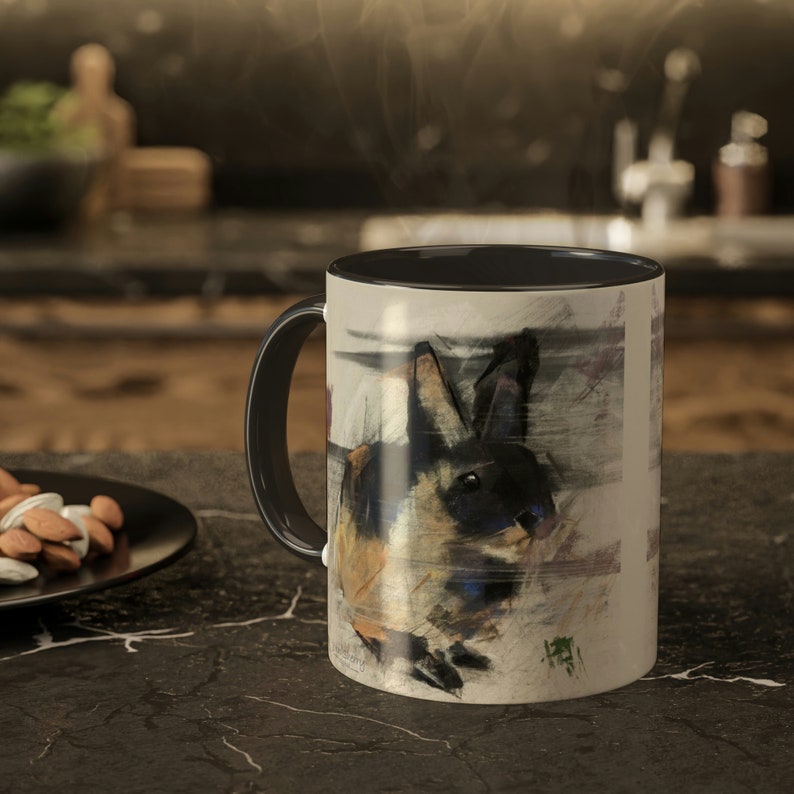Hase Kaffeetasse - Süßer HasenBecher - Haustier Hasen Liebhaber Tasse - Hase Kaffeetasse - Pastell von John Sherry Bild 5