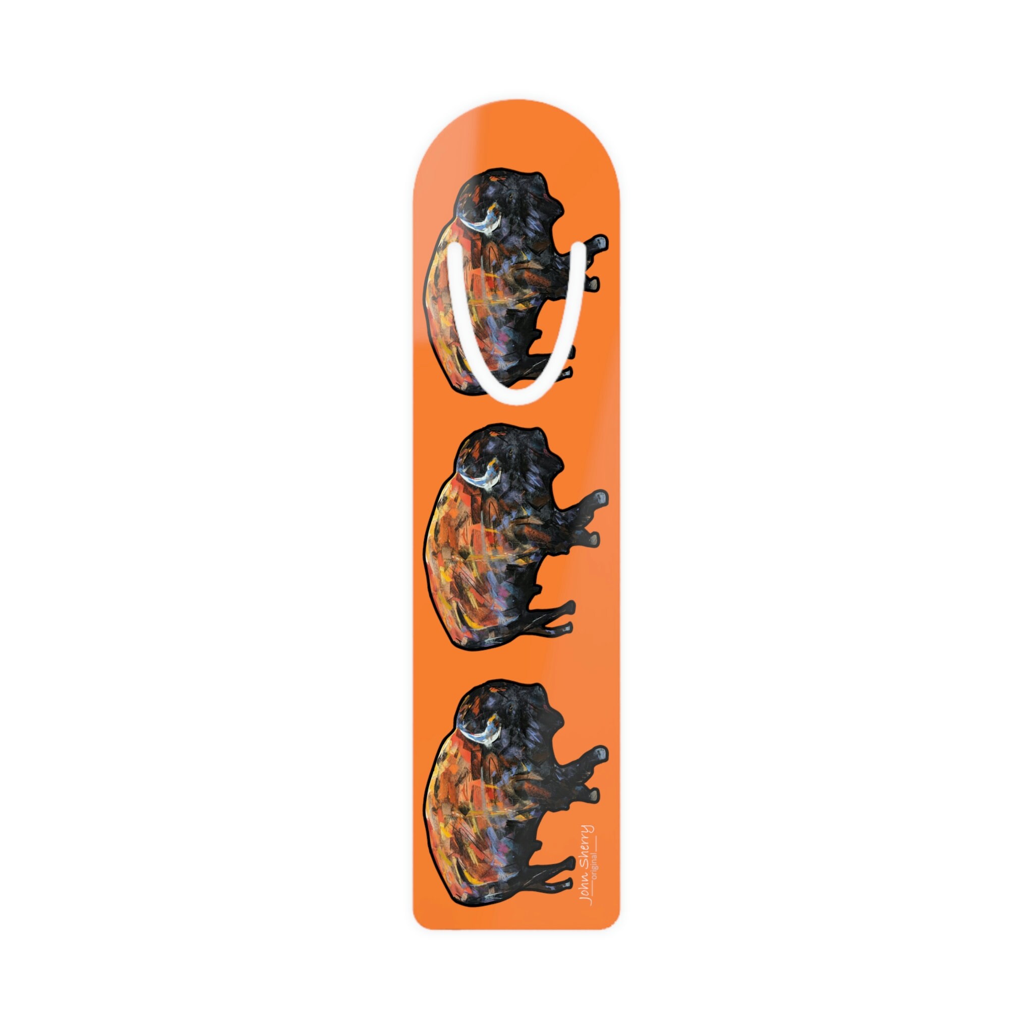 Bison Bookmark - Buffalo Bookmark - Featuring Bison original pastel art by John Sherry