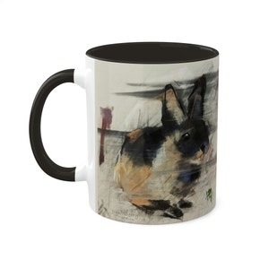 Hase Kaffeetasse - Süßer HasenBecher - Haustier Hasen Liebhaber Tasse - Hase Kaffeetasse - Pastell von John Sherry Bild 2