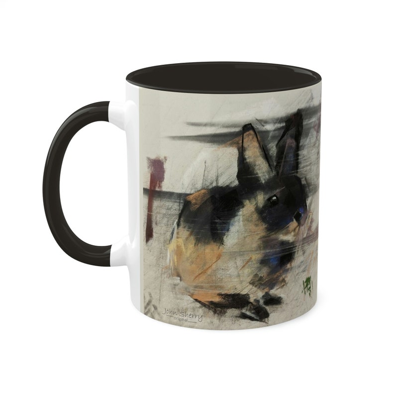 Hase Kaffeetasse - Süßer HasenBecher - Haustier Hasen Liebhaber Tasse - Hase Kaffeetasse - Pastell von John Sherry Bild 2